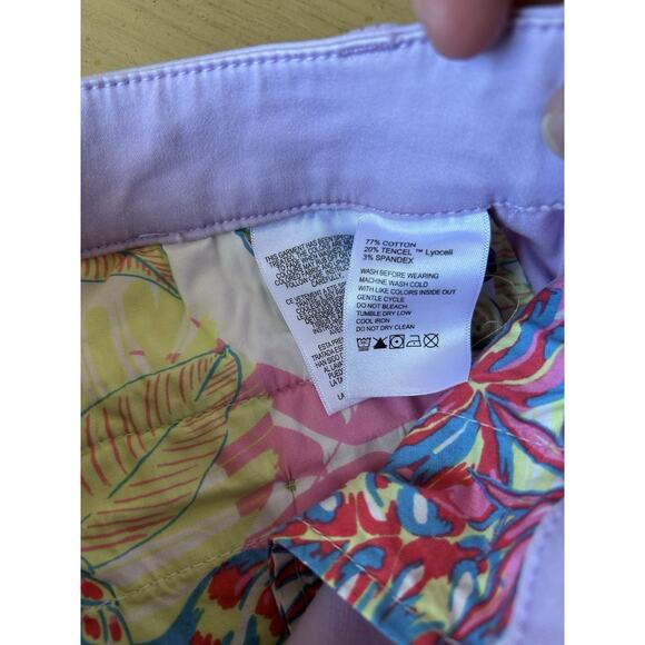 Tommy Bahama Women's 4 Bermuda Shorts Cotton Tencel Pockets Beach Preppy 80s 90s - Picture 7 of 10